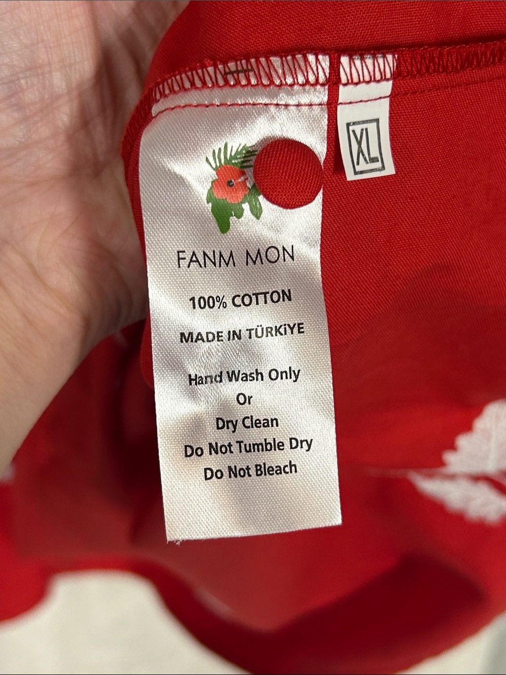 Fanm Mon Nursel Embroidered Crew Neck Short Sleeve A-Line Midi Dress NWT - Picture 7 of 9